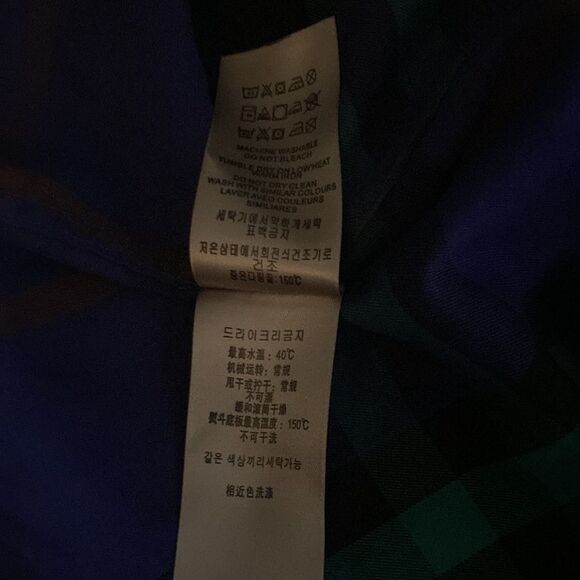 EUC Burberry RARE Authentic Nova Check Button Down Short Sleeve Plaid - Picture 7 of 7